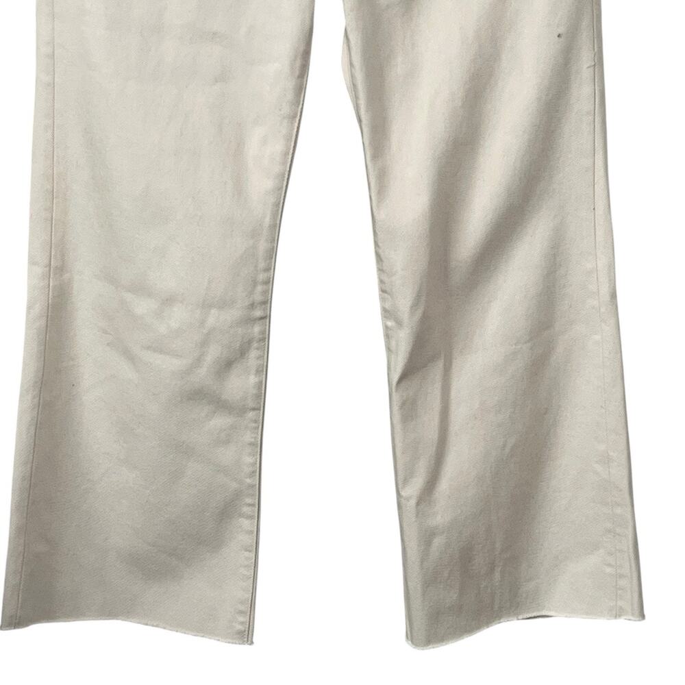 J. Crew Kickout Jeans Size 27 '84 Relaxed Ecru Wash 100% Cotton Raw Hem CH686 - Picture 7 of 16